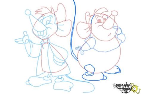 How To Draw Gus Gus And Jaq From Cinderella Step 19 Gus Gus Drawing