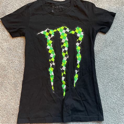 MONSTER ENERGY T-SHIRT, SIZE SMALL, ONLY FLAW IS A... - Depop