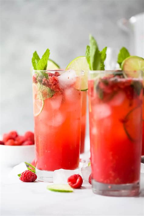 The Best Fresh Raspberry Mojito Recipe Mojito Pitcher