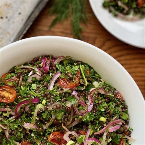 Herby Lentil Salad Feed Them Wisely