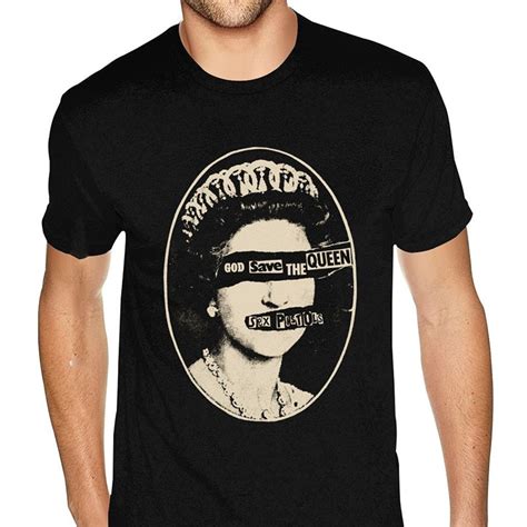 Sex Pistols T Shirt God Save The Queen T Shirt Male Vintage Print T Shirt Homme