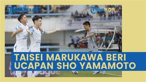 Pemain PSIS Taisei Marukawa Beri Ucapan Selamat Kepada Sho Yamatomo