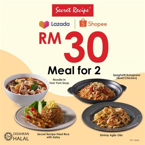 Secret Recipe Payday Sale Meal For Rm On Lazada Shopee