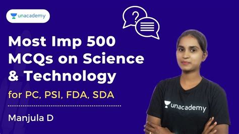 Most Imp Mcqs On Science Technology For Pc Psi Fda Sda Kpsc