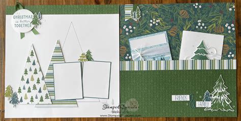 Christmas Scrapbook Layout - Stamped Treasures - Sherry Roth