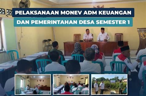 Monitoring Dan Evaluasi Pengelolaan Keuangan Desa Kendal Ngawi Semester