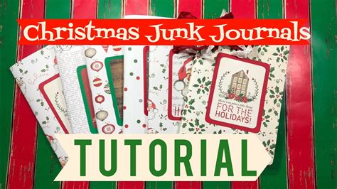 Simple Christmas Junk Journals 🎄 Tutorial Using Up A Collection Pack