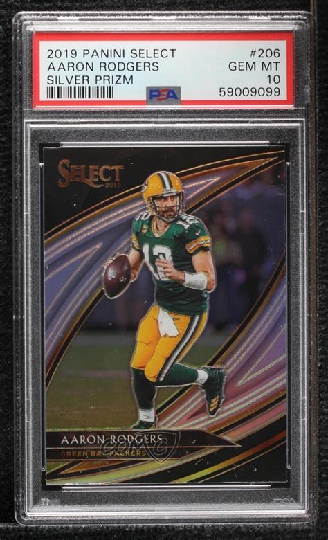 Panini Select Field Level Silver Prizm Aaron Rodgers For