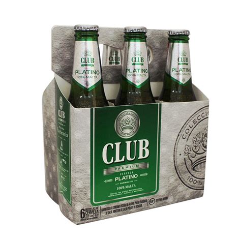 Club Sixpack Cerveza Platino Botella 330Ml Supermercadosantamaria