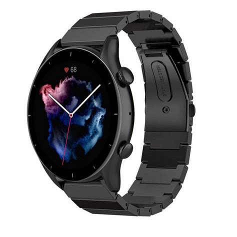 Correa Metalica Amazfit GTR 3 Pro Negro Correasmartwatch Es