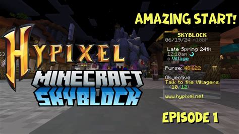 Hypixel Skyblock Ep 1 YouTube