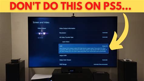 Do It Right On Your Ps5 Hdr Vs Sdr Settings Youtube