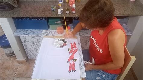 Video Aula Pintura Em Tecido Youtube