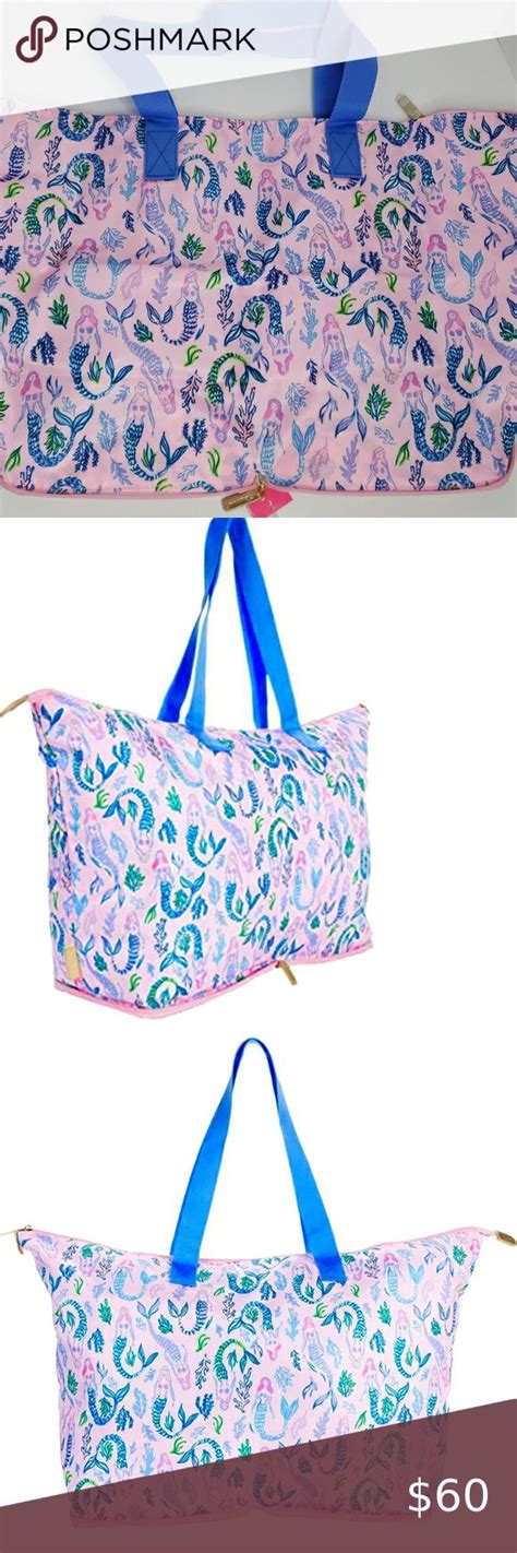 Lilly Pulitzer Getaway Packable Tote Girls Night Packable Tote Blue