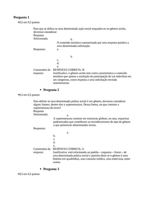 Questionario Estudos Disciplinares I Un I Pergunta Em