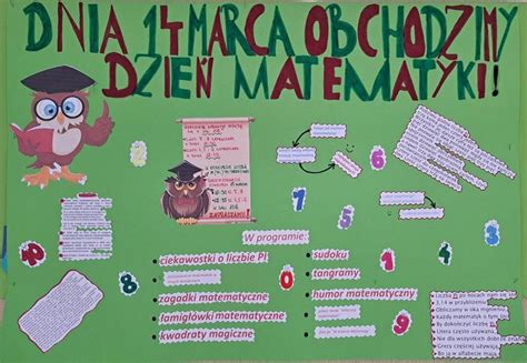 14 marca – DZIEŃ MATEMATYKI - Szkoła Podstawowa im. Mariusza Zaruskiego ...