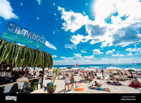 Sa Trinxa Beachbar Playa De Ses Salines Ibiza Spanien Playa De