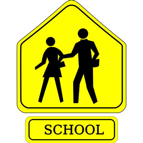 School crossing symbol | Free SVG