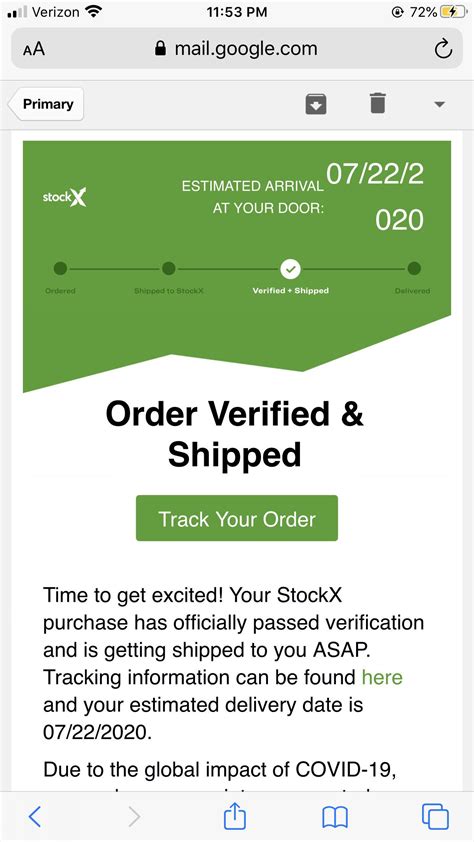En Route To Stockx For Authentication 2021