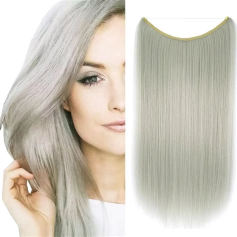 Amazon Iluu Secret Fish Line Hair Extensions Straight Hairpiece