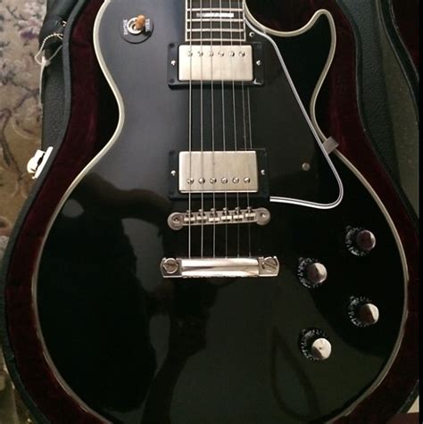 Gibson 68 Reissue Les Paul Custom Ebony Reverb