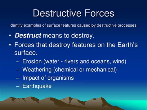 Ppt Constructive And Destructive Forces Powerpoint Presentation Free