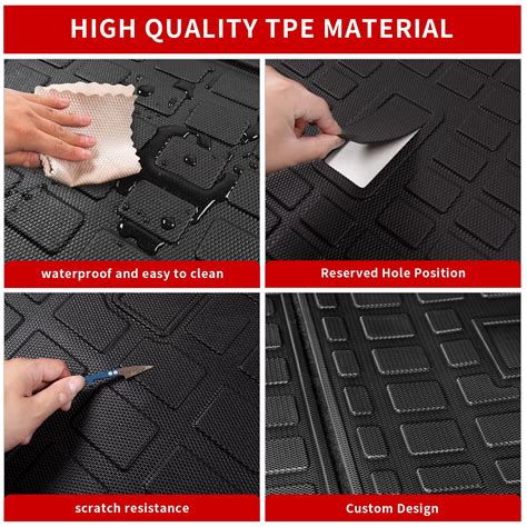 Thinzyou Cargo Mat Compatible With 2023 2024 Lexus Rx350 Rx350h Rx500h Trunk Mat Cargo Liner Tpe