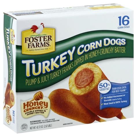 Foster Farms Corn Dogs Turkey Honey Crunchy Flavor 16 Each Instacart