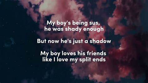 Billie Eilish My Boy Lyrics Queen Of Lyrics Youtube