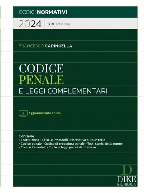 Codice Penale E Leggi Complementari Addenda Gratuita Codici