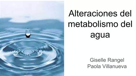 Alteraciones Del Metabolismo Del Agua Pptx