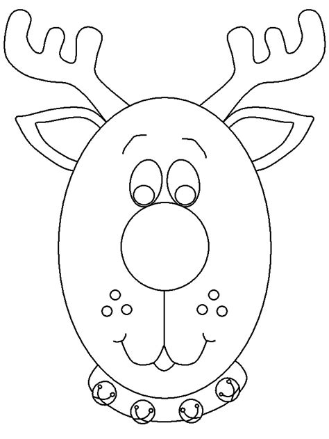 Simple Reindeer Coloring Pages Gail Mcphersons Coloring Pages