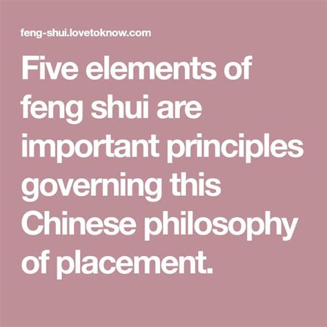 The Five Feng Shui Elements And How To Harness Their Power Lovetoknow