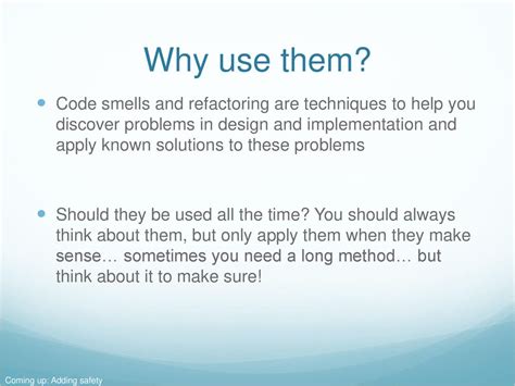 Refactoring And Code Smells Ppt Download