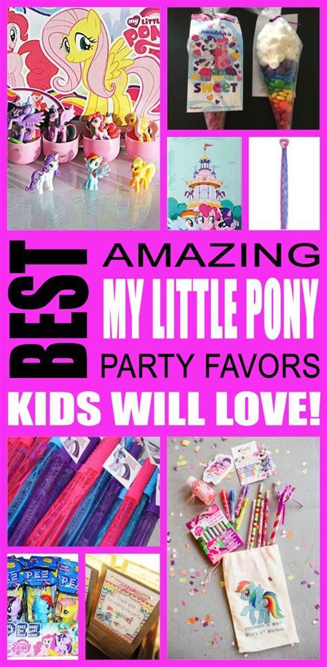 My Little Pony Party Favors