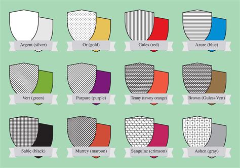 Heraldic Color Shields 92789 Vector Art At Vecteezy