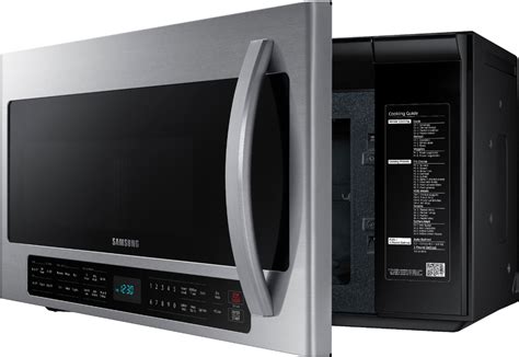 Samsung - 2.1 Cu. Ft. Over-the-Range Fingerprint Resistant Microwave ...