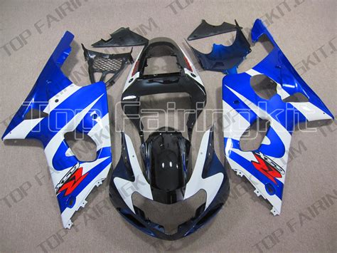 Blue White Gsx R Suzuki Motorcycle Fairing