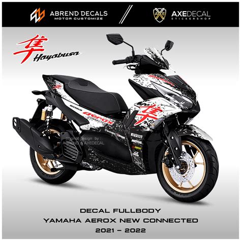 Decal Fullbody Aerox New Connected Hayabusa New Yamaha Aerox Motorcycle