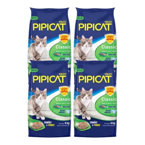 Areia Granulado Classic Pipicat Kg Kit Para Gatos Na Americanas