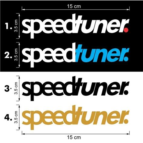 Jual Cutting Sticker SpeedTuner Speed Tuner Logo Shopee Indonesia