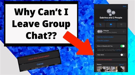 How Can I Leave Group Chat On Iphone Youtube