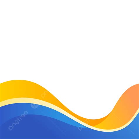 Abstract Wave Blue And Yellow For Banner Or Flyer Vector, Waves Vector Background, Blue And ...