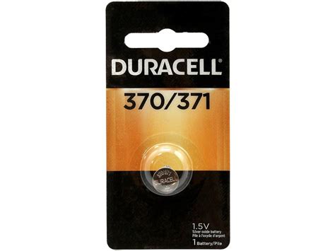 Duracell D370 371 1 55V Silver Oxide Coin Cell Battery 1 Pack