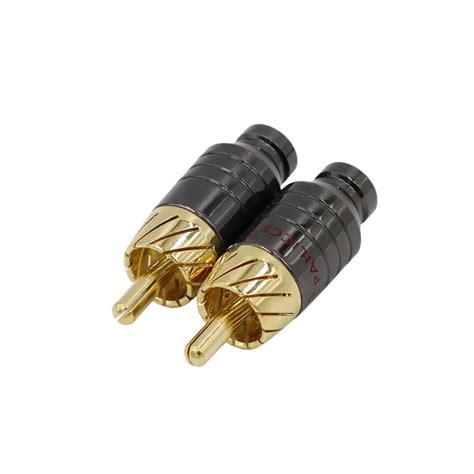4 шт. роскошный паяльный разъем RCA, разъем для динамика, аудиовыход ...