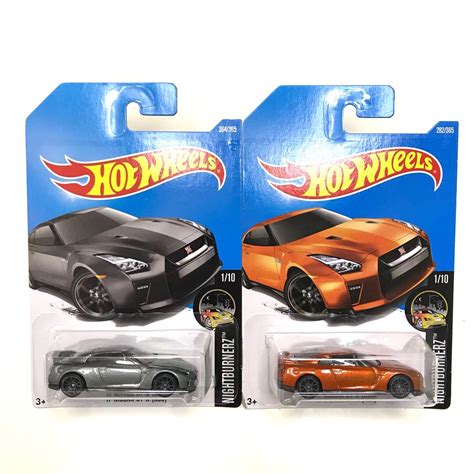 Hot Wheels Nissan GT R R Grey JDM Wangan Midnight Maximum Tune Sports Car Orange Lor Set