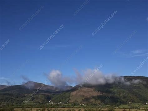 Timelapse Of Cumulus Humilis Clouds In Spring Over Cumbria Stock