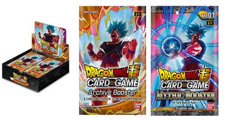 Dragon Ball Super Card Game Releases Mythic Booster Boxes