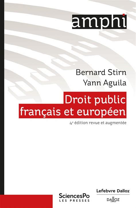 Amazon Fr Droit Public Français Et Européen 4e éd Aguila Yann