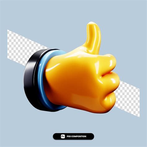 Premium Psd Psd Ok Sign Illustartion